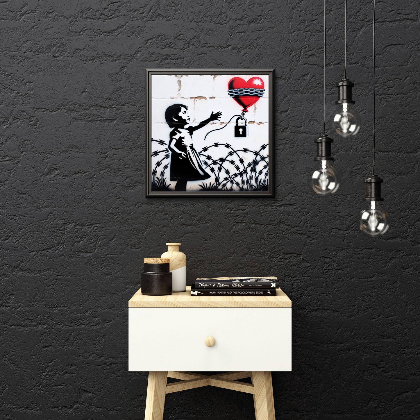 Locked Love: A Banksy-Inspired Reflection