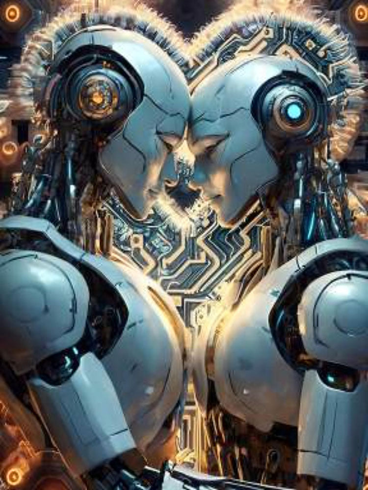 Soulful Synthetics - AI Generated Robot Love Ai Art